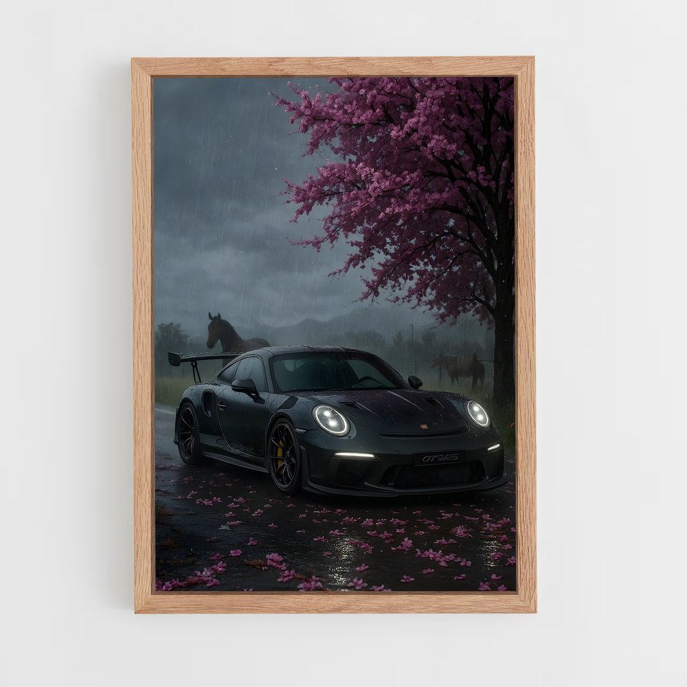 Poster Pluie de Puissance – affiche Porsche (vue 4)